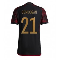 Camisa de Futebol Alemanha Ilkay Gundogan #21 Equipamento Secundário Mundo 2022 Manga Curta